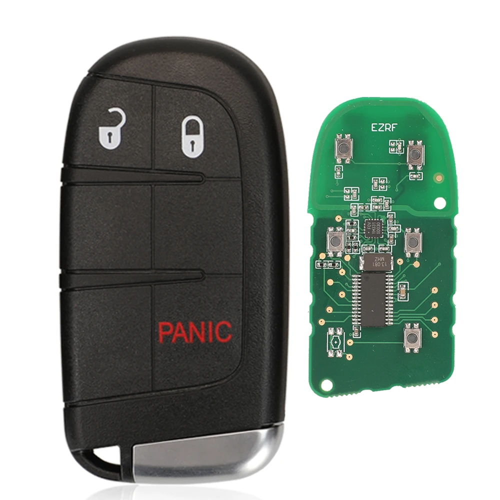 Jingyuqin Remote Key 433 Mhz ASK 4A/pcf7953M Für Chrysler 200 2015-2022 Für Dodge Charger 2019-2022 M3N 40821302