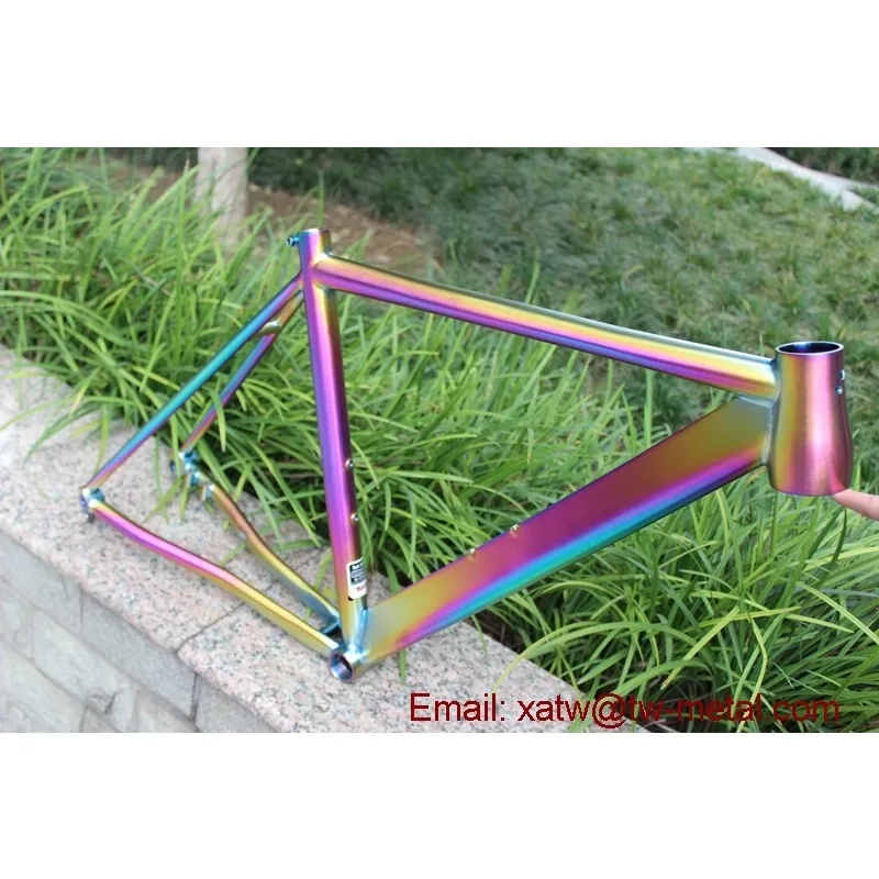 Titanium Bike Frame Flat Mount Disc Brake Ti Road Bike Frames Custom Ti Bike Frames Thru Axle Dropout - view 5