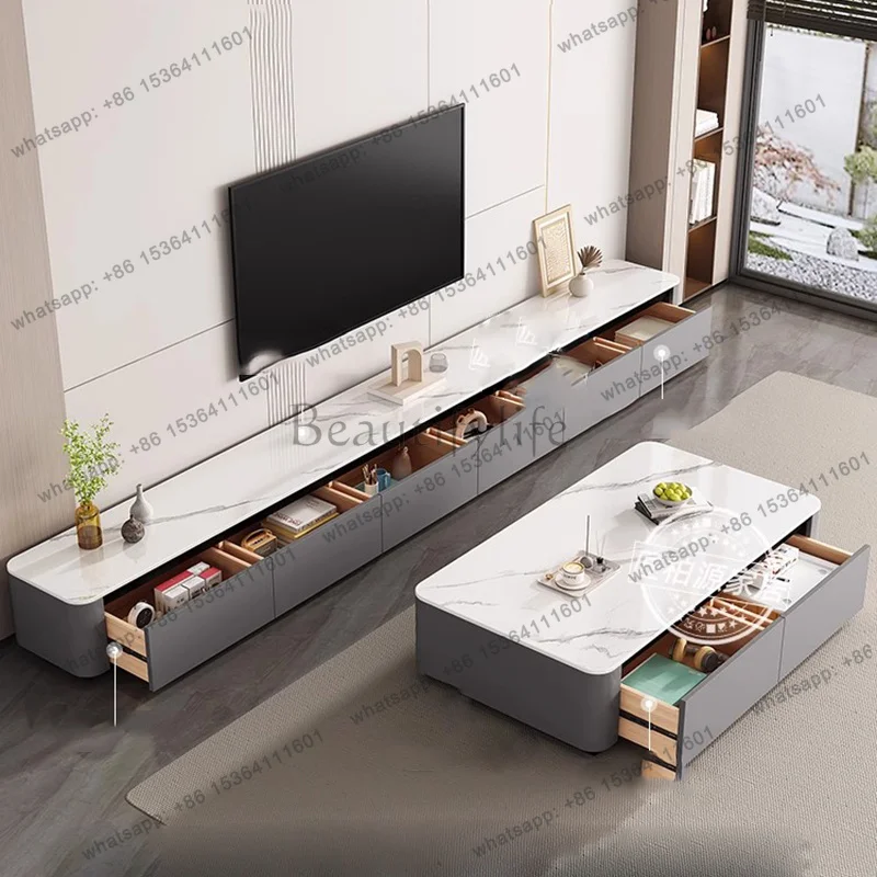 LD Moving Writing Coffee Table Luxury Modern Living Room Designer Storage Dinner Side Table   Home Furniture