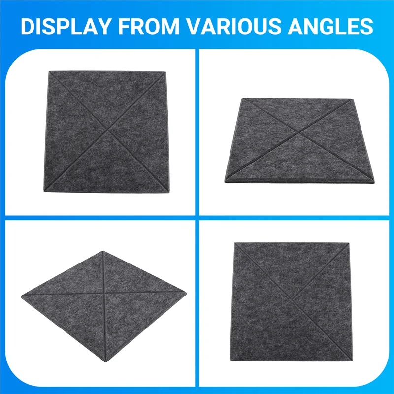 AA75-12 قطعة من الألواح الصوتية، لوحة عزل الصوت، لوحة عزل الصوت على الحائط، للمعالجة الصوتية، ديكور الحائط، الاستوديو، إلخ #6