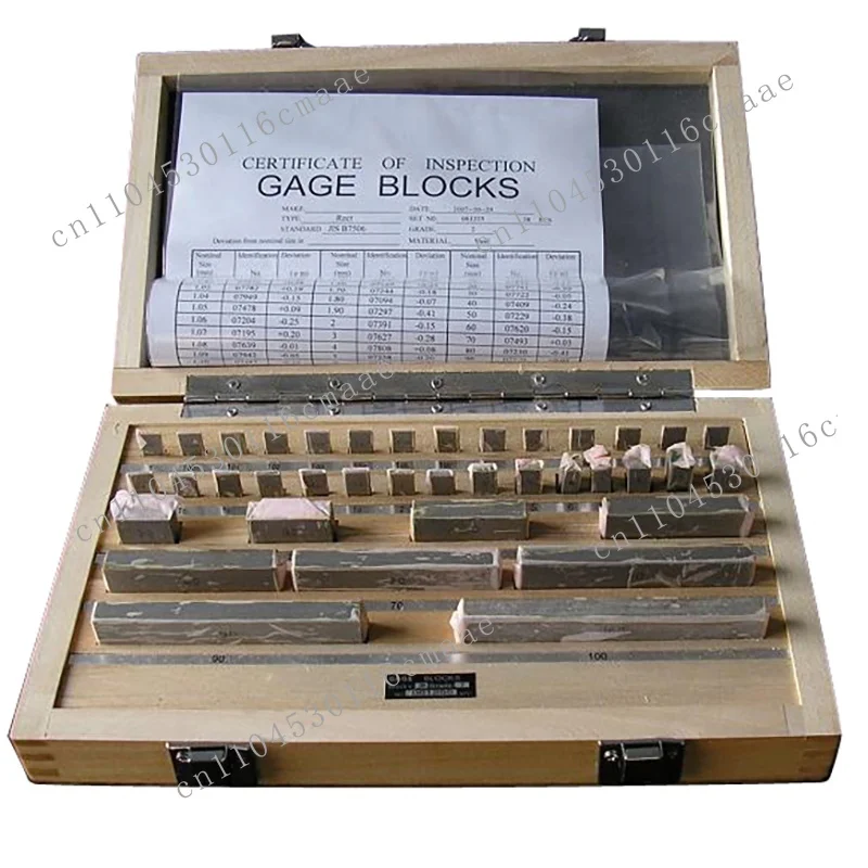 Steel Gauge Block Group 47pcs Slide Gauge Jo Block Measurement Level 0