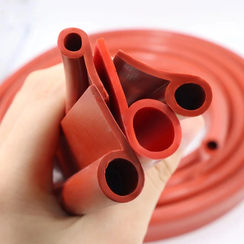 1M Silicone P Type Sealing Strip High Temperature Oven Door Window Rubber Hot-Selling 9 Shape Auto Noise Insulation Weatherstrip