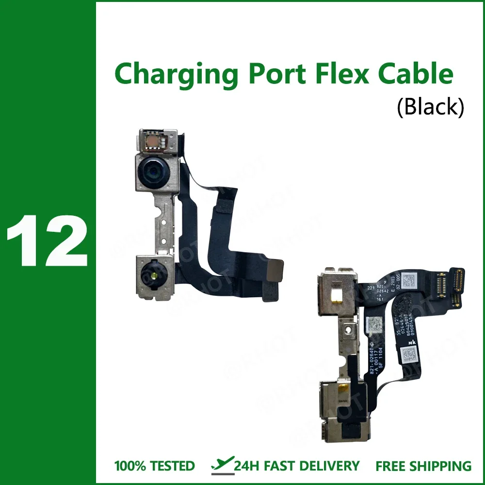 AAA For iPhone 12 12 Pro Front Camera Flex Cable For iPhone 12 Pro Max Front Camera Face Proximity Sensor Flex Cable Repair Lens