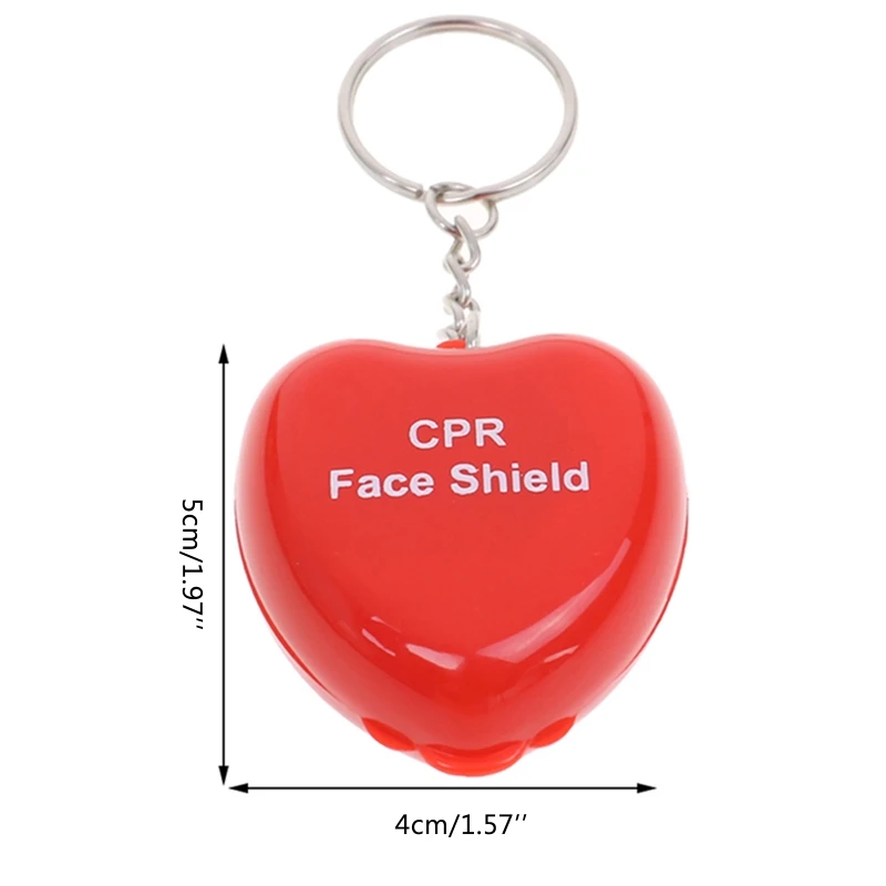 CPR Face Shield Mask Keychain Keying Emergency CPR Face Pocket Mask for First Aid CPR Training Outdoor Travel Survival