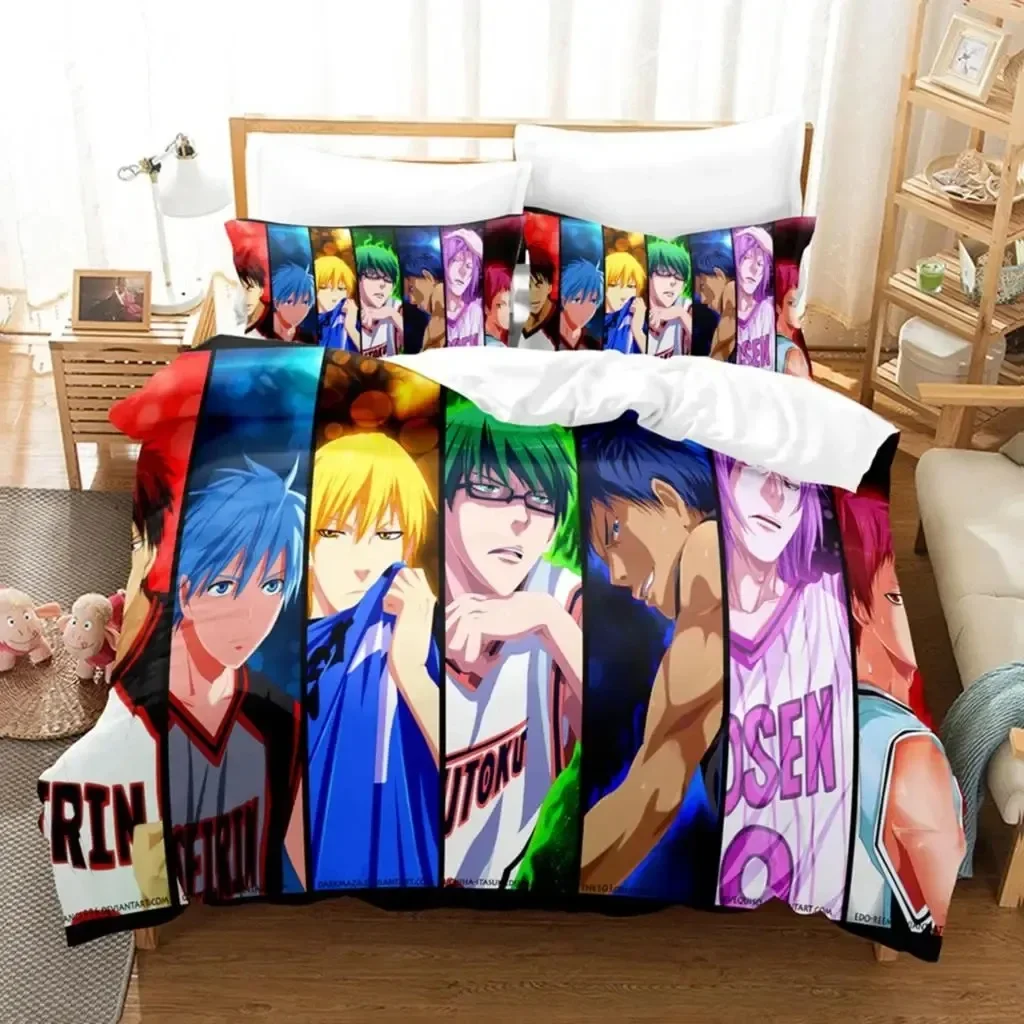 

Anime Kuroko's Basketball Bedding Set Boys Girls Twin Queen Size Duvet Cover Pillowcase Bed Kids Adult Home Textileextile