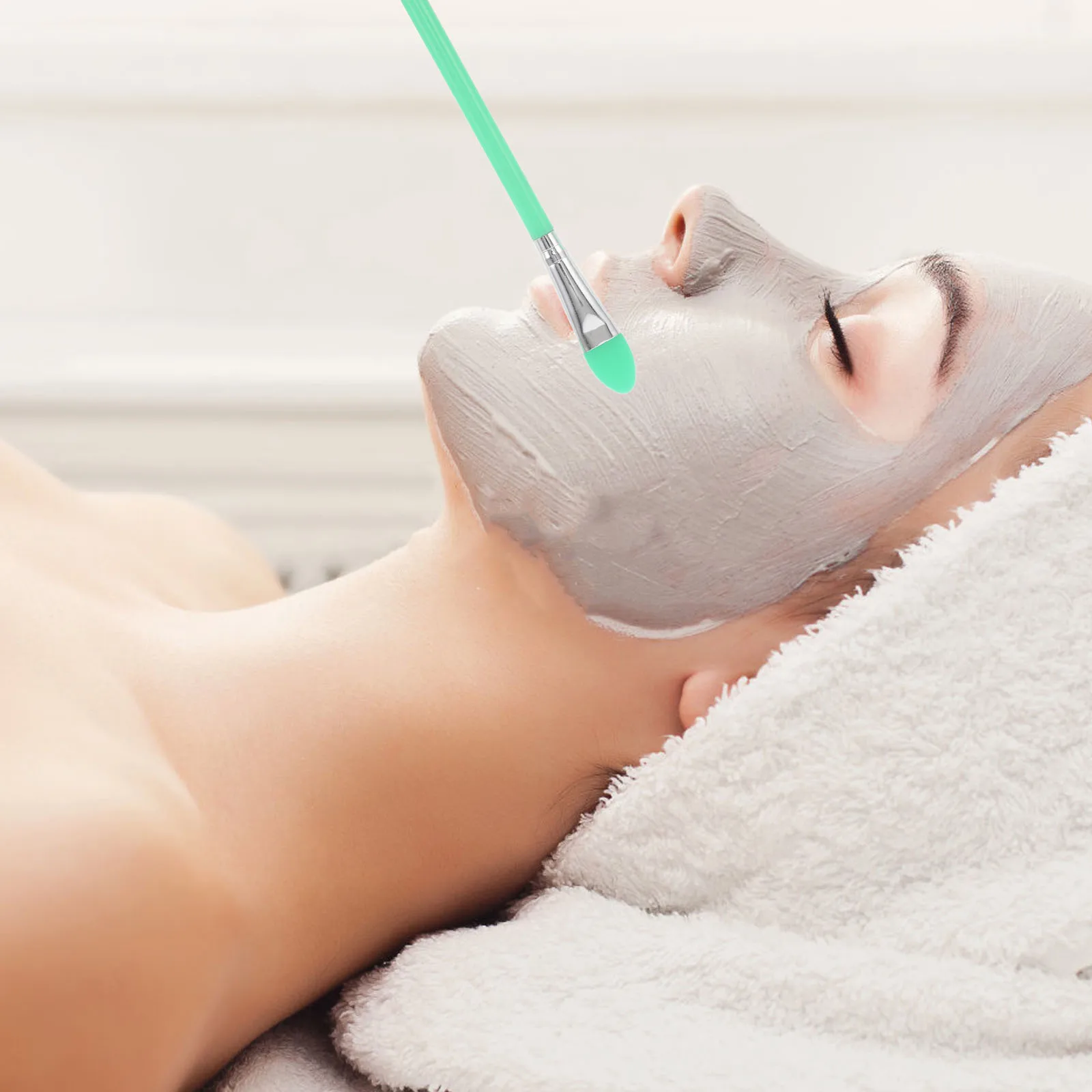 مجموعة واحدة من فرش مكياج السيليكون متعددة الاستخدام للوجه والعيون وأحمر الخدود وظلال العيون وبودرة الأساس ومستوى ناعم للسفر #5