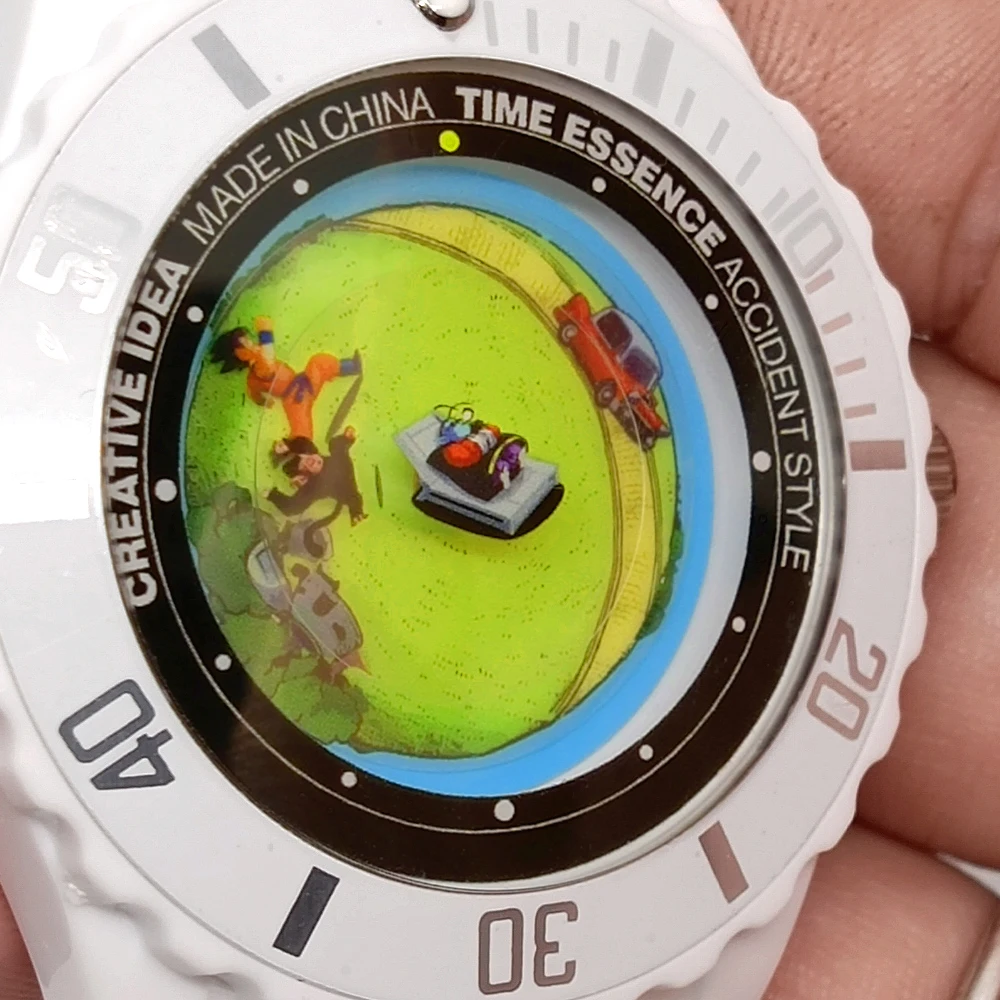 Happy Planet Running monkey Quartz Watch originality design Comic characters