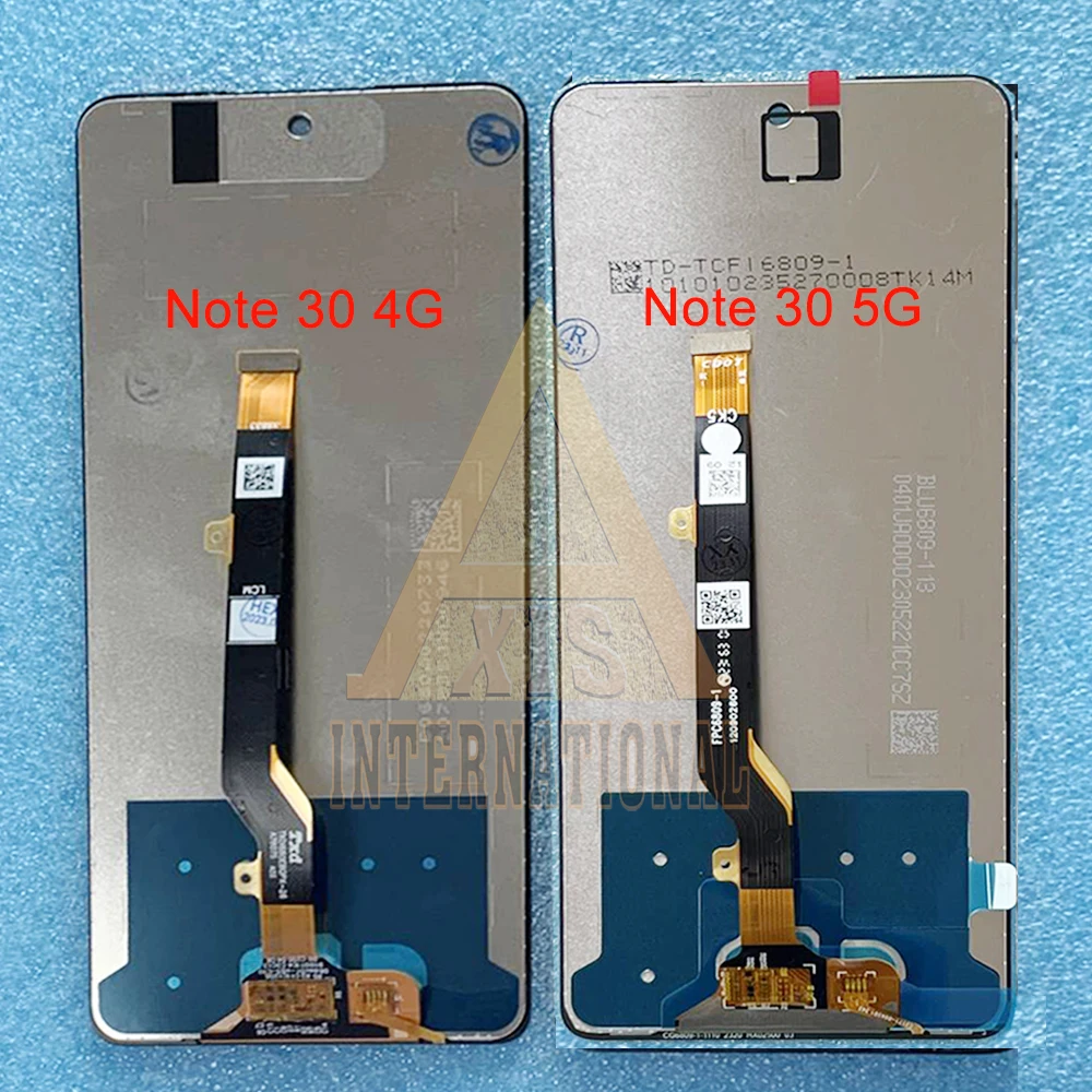 6.78\'\' For Infinix Note 30i X6716 Note 30 5G X6711 LCD Display Screen Digitizer For Infinix Note 30 4G X6833B X6716B LCD Frame