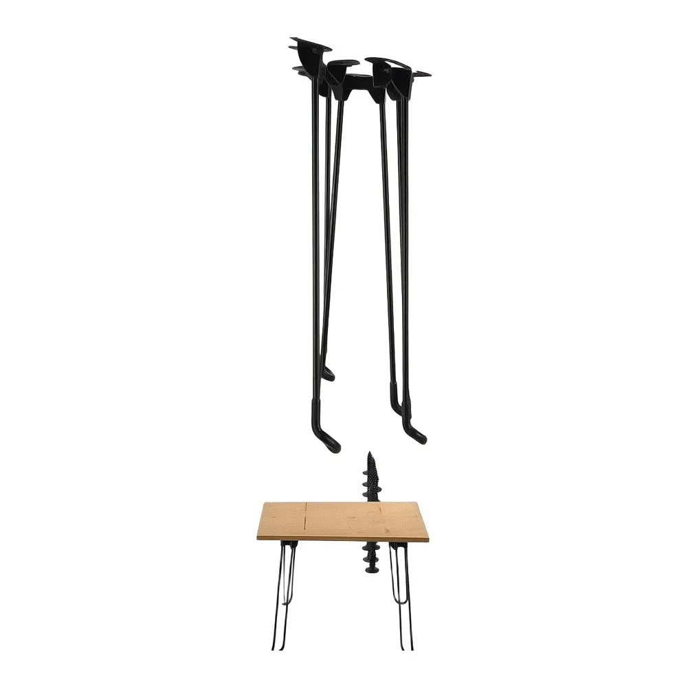For Outdoor Camping Foldable Table Legs Camping Table Frame Weatherproof Build Compact Storage Design For Outdoor