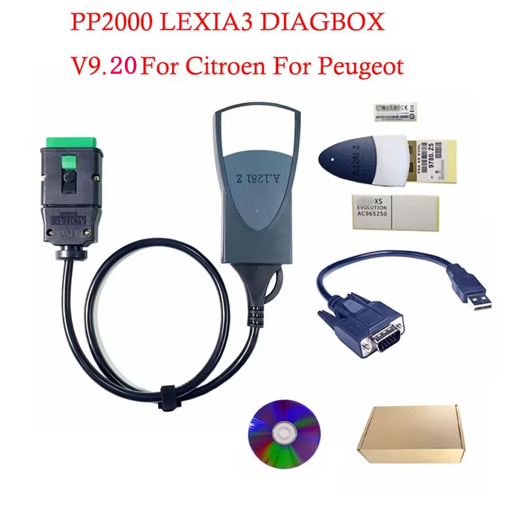 Lexia3 PP2000 Diagbox V9.150 Simple Version Best PP2000 Easy Install Lexia 3 For Citroen For Peugeot Auto Diagnostic-Tool