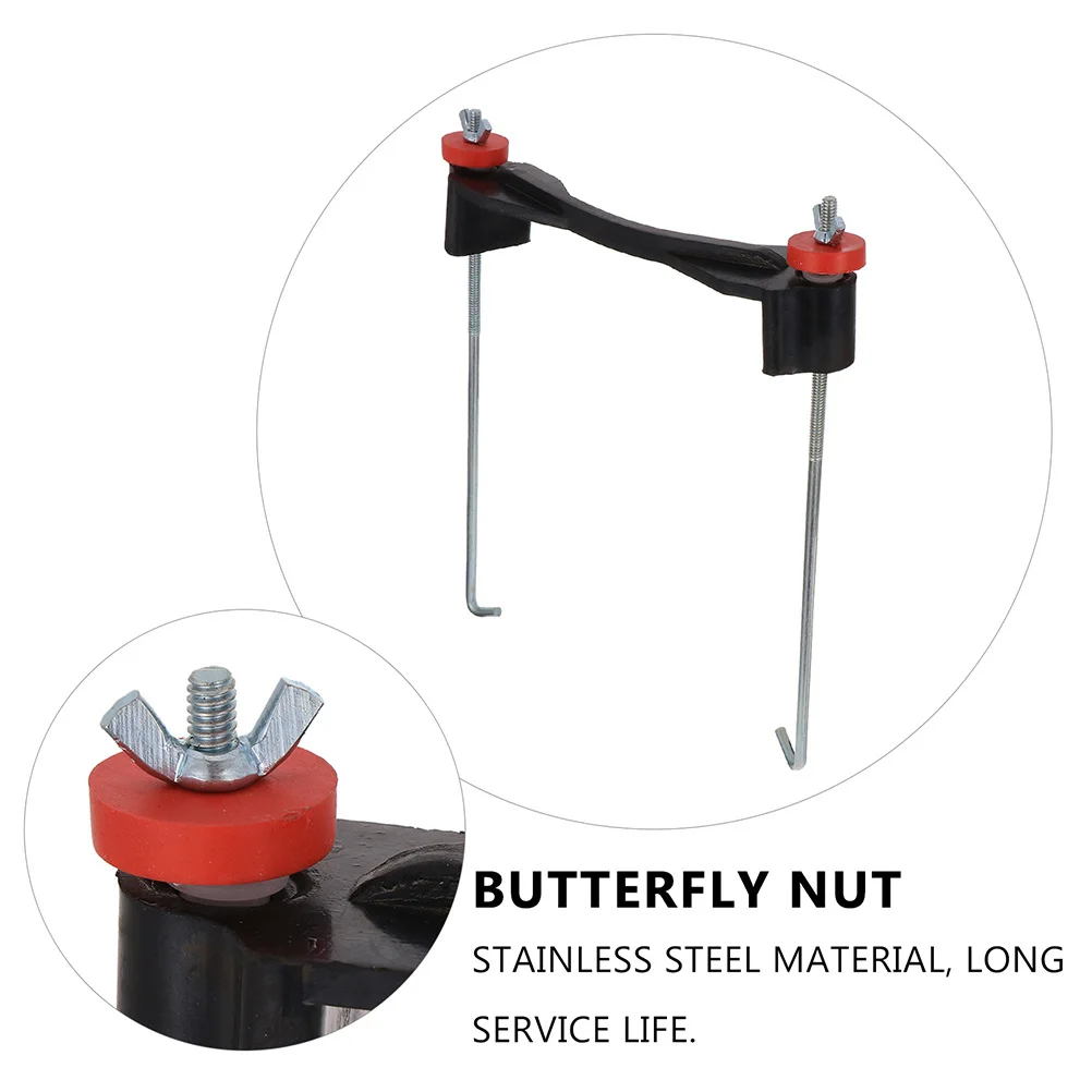 

2Sets Durable Hold Down Rubber Brackets Car Tie Down Bracket Automotive Mount Support Holder Kit