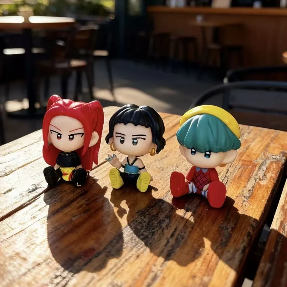 10 pezzi Q ver. KPop Demon Hunters Superstar Rumi Mira Zoe Acrilico PVC Action Figure Toy Anime Figurine Doll For Fans Brithday Gift