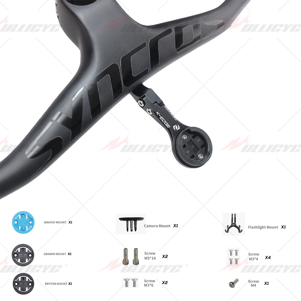 

Компьютерное крепление SYNCROS из алюминиевого сплава для Gps-спидометра Garmin/Bryton/Wahoo/Cat EYE