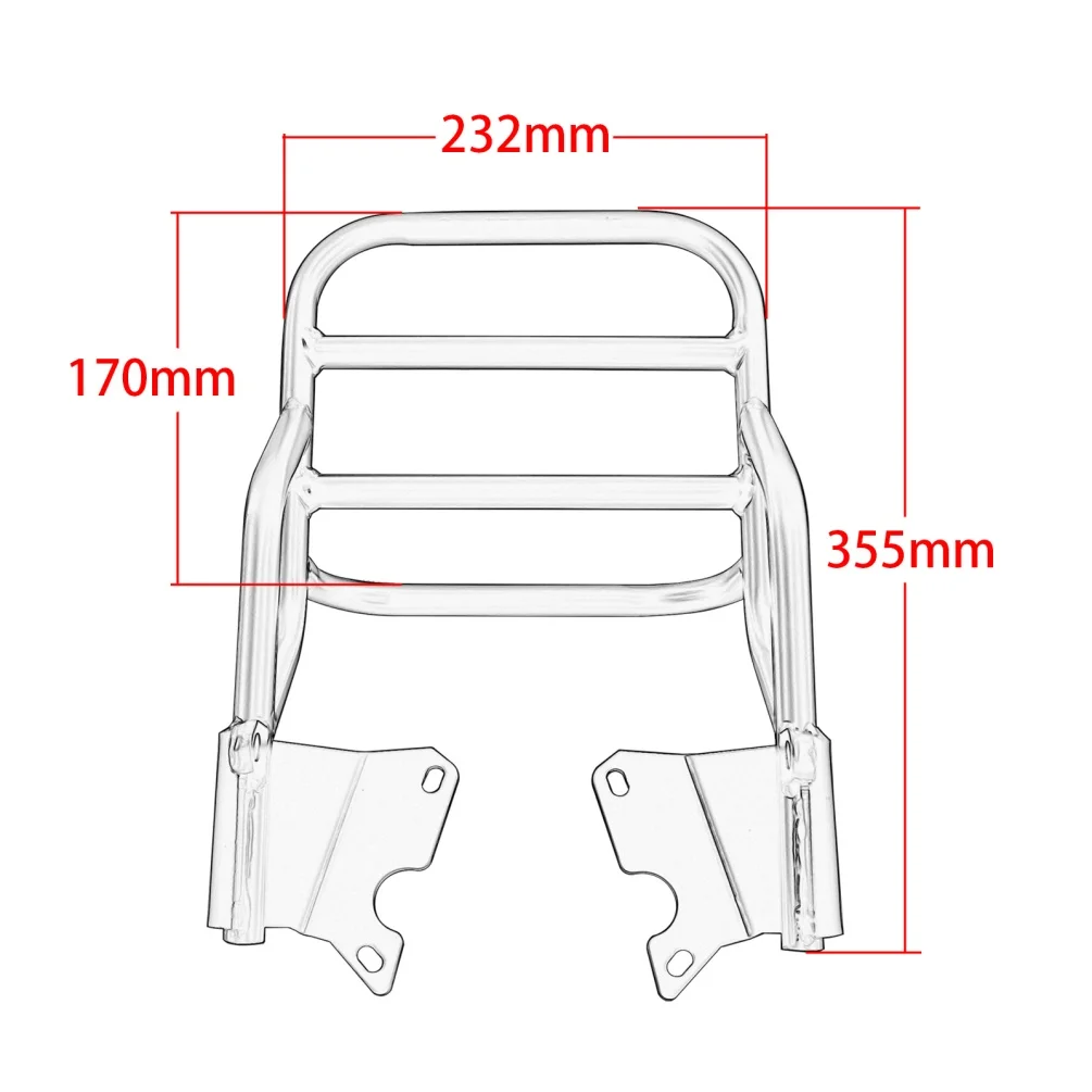 R nineT Rear Luggage Rack For BMW RnineT 2014-2023 Scrambler Urban G/S Pure Motorcycle Tail Carrier Support Shelf Accessories