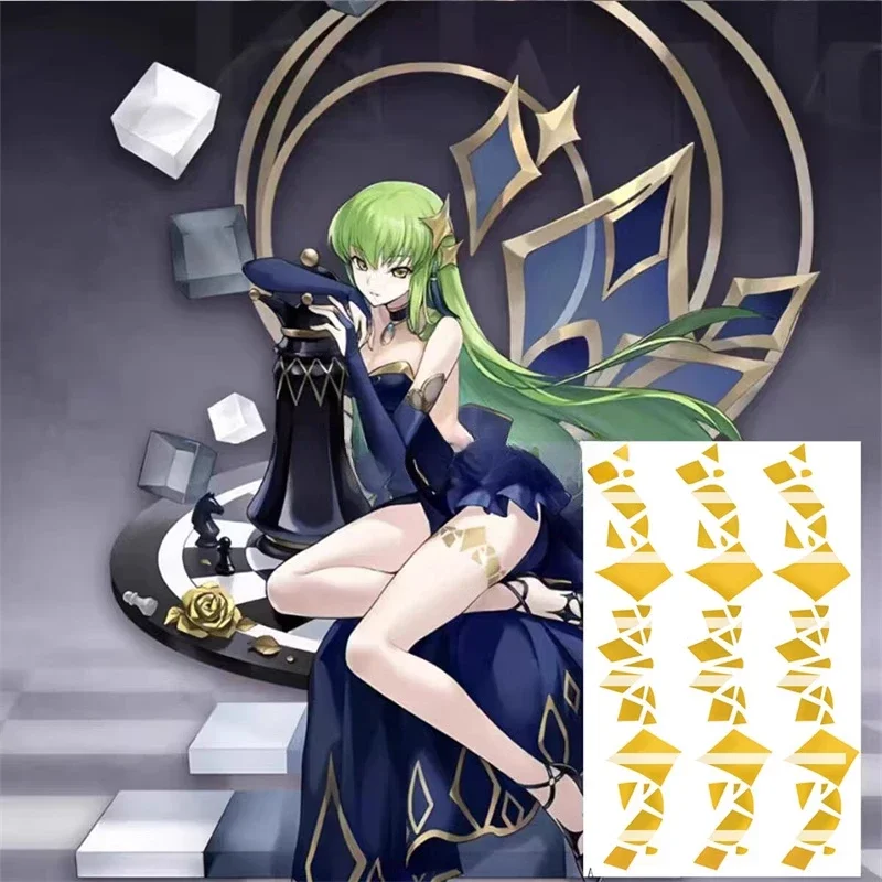 Geass C.C. Lelouch Lamperouge Cosplay Tattoo Stickers Body Tattoos Halloween Cosplay Costume Accessory Props - AliExpress 200000532 Geass C.C. Lelouch Lamperouge Cosplay Tattoo Stickers Body Tattoos Halloween Cosplay Costume Accessory Props - AliExpress 200000532