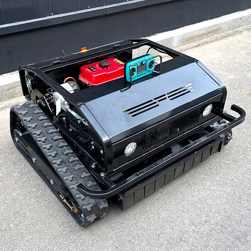 customized CE EPA Approved All Terrain Grass Cutting Machine Agriculture Rubber Tracks Remote Control Robot Lawn Mower