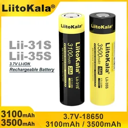 New LiitoKala Lii-31S 3100mA Lii-35S 3500mAh 18650 Battery 3.7V Li-ion Battery For High Drain Devices.