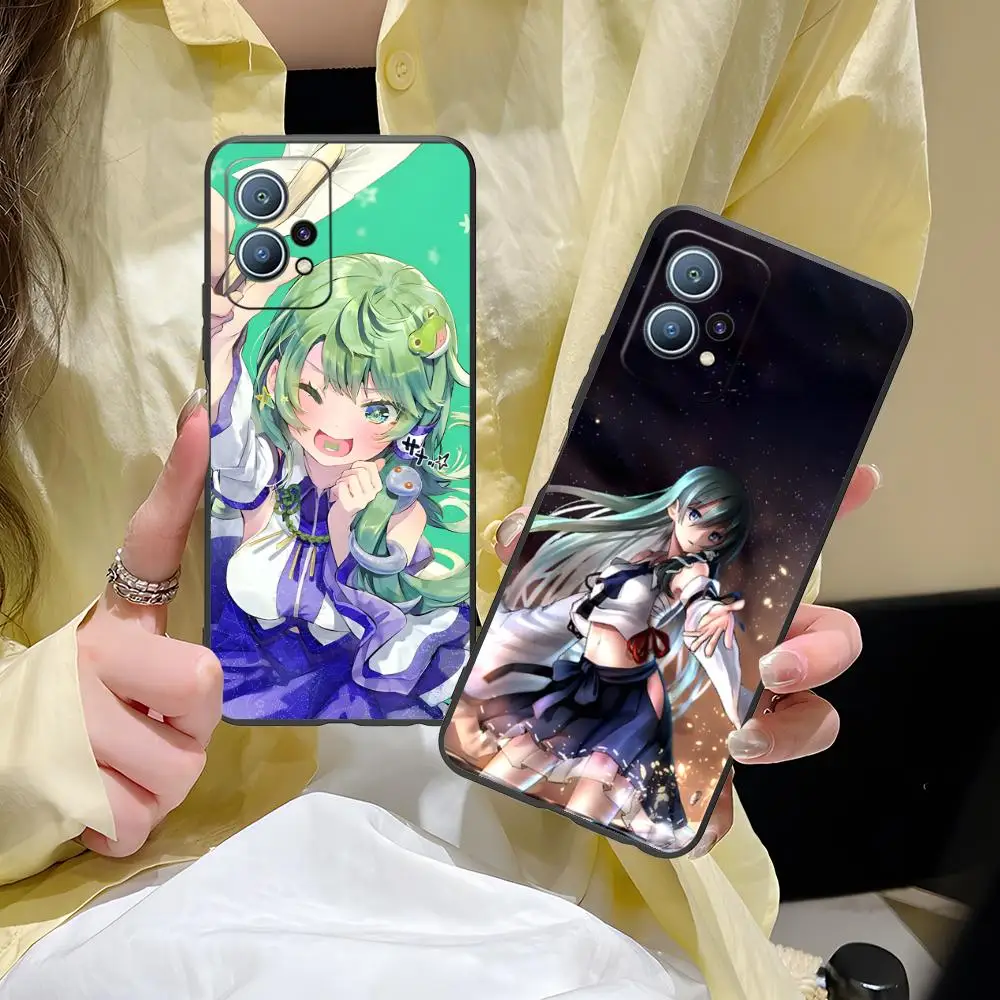

Чехол для мобильного телефона Touhou Kochiya Sanae для Huawei P60 P50 P40 P30 P20 P10 P9 P8 Pro Lite Plus, черный, красивый смартфон, мобильные телефоны