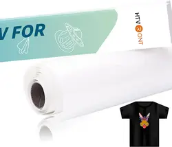 Htvront 12 inx5ft sublimation htv für dunklen stoff glänzend/matt sublimation vinyl wäsche langlebig für t-shirts/tasche/hut/kissen