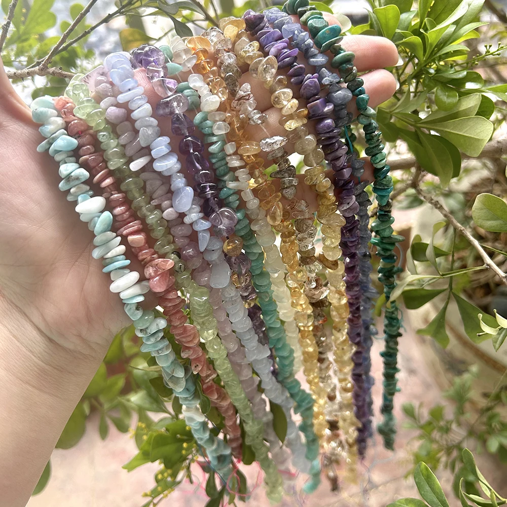 Natrural Irregular Chips Beads 5mm-10mm,Citrine,Fluorite,Moonstone,Apatite,DIY Bracelet/Necklace For Fashion Jewelry Making