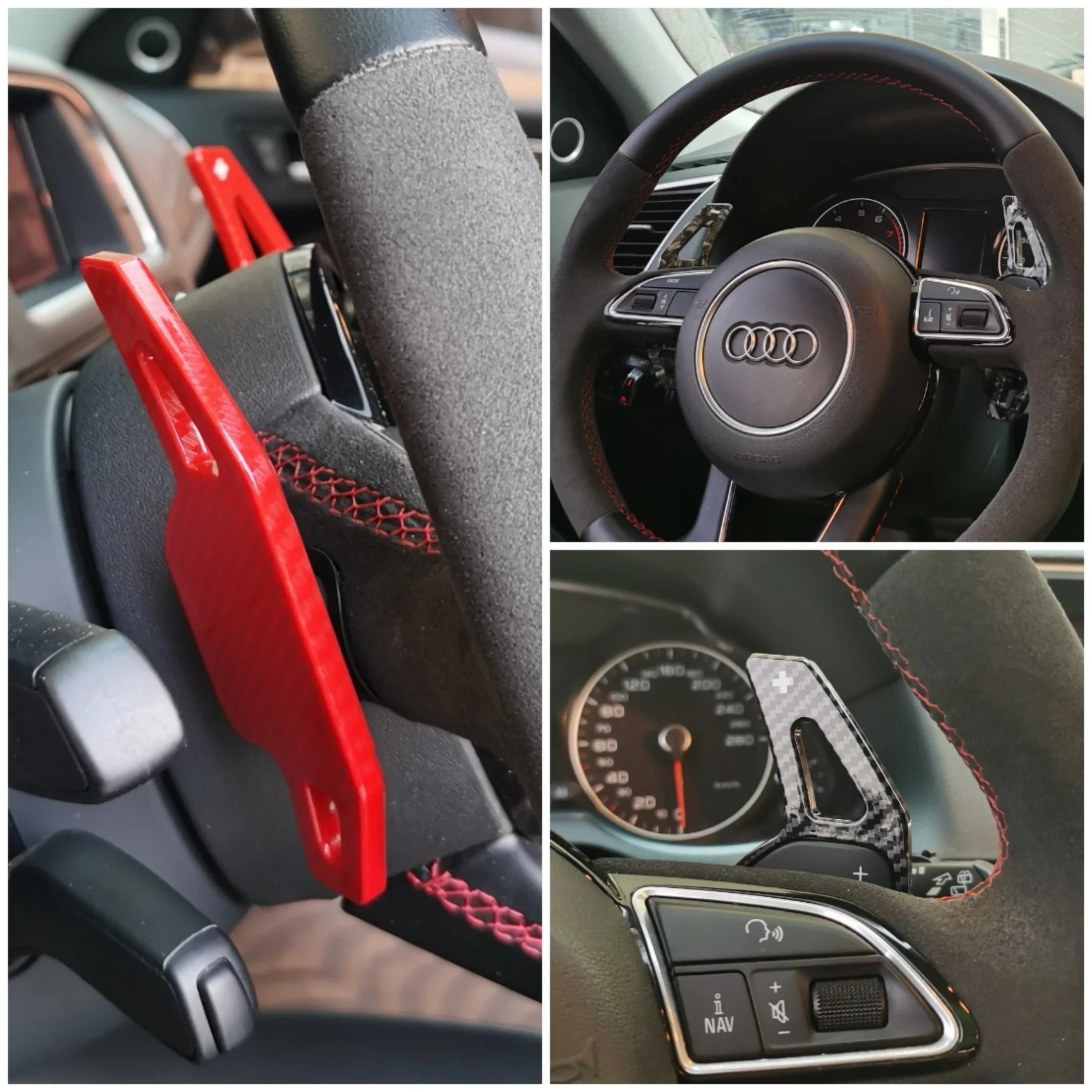 For Audi steering wheel paddle shift Extension Audi A3 S3 RS3 S4 A4 A5 S5 A6 S6 RS6 7 A7 S7 A8 S8 Q5 Q7 TT TTS Audi accessories
