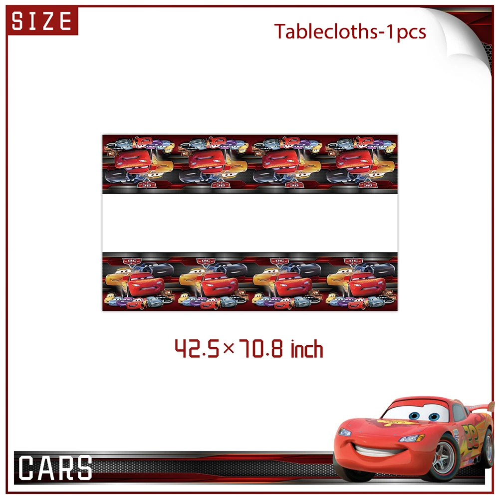 Disney Cars Lightning Mcqueen Birthday Party Decoration Balloons Tableware Cup Plate Napkin Baby Shower DIY Party Event Supplies