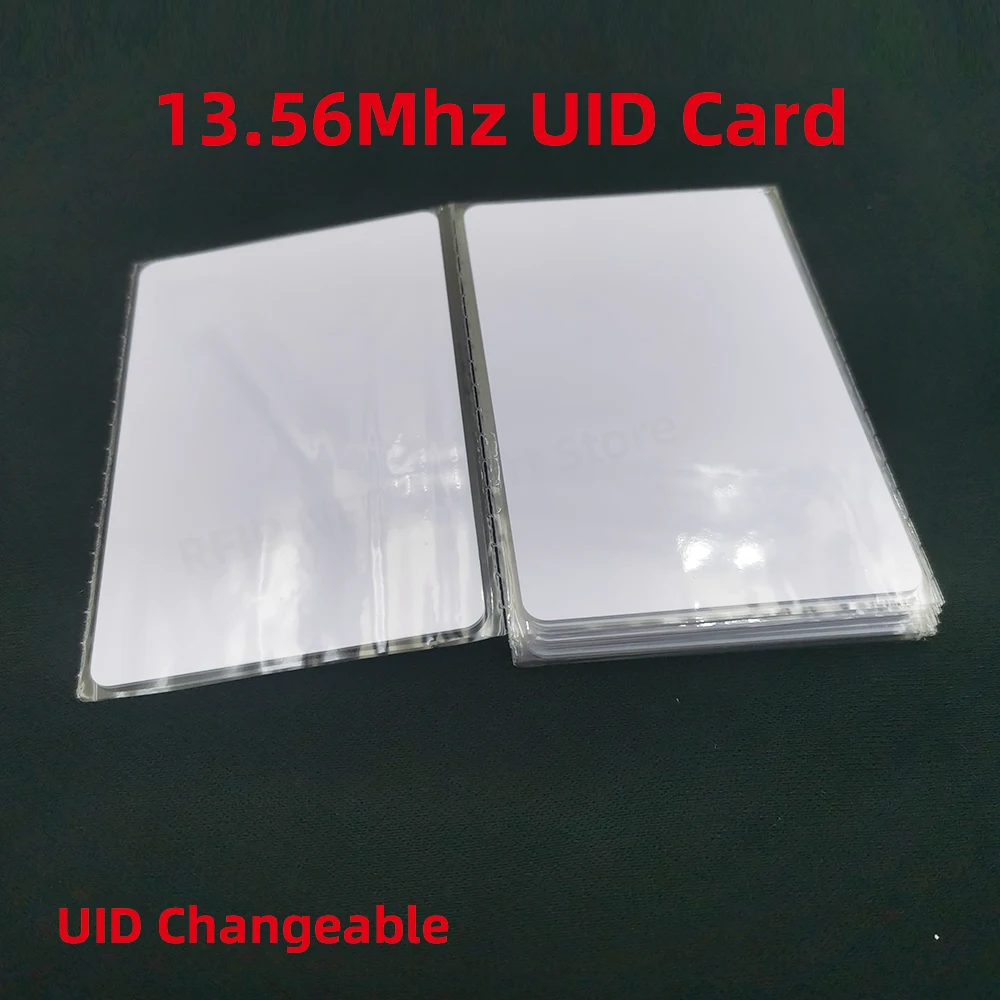 UID Card 13.56MHz Block 0 Sector Writable IC Cards Clone Changeable Smart Keyfobs Key Tags 1K S50 RFID Access Control
