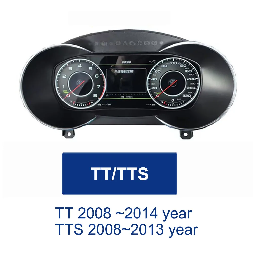 

Автомобильный ЖК-цифровой кластерный спидометр виртуальной кабины для Audi TT TTS 2008-2014, экран приборной панели, система Linux