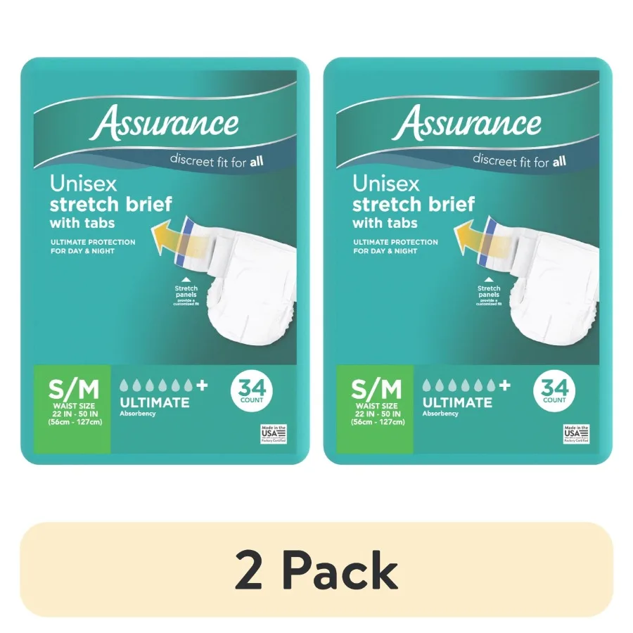 

Унисекс-трусы с эластичными вставками для повседневного комфорта и гибкости, идеально подходят для активного образа жизни, размер S/M, упаковка из 2 штук, 34 штуки в упаковке.