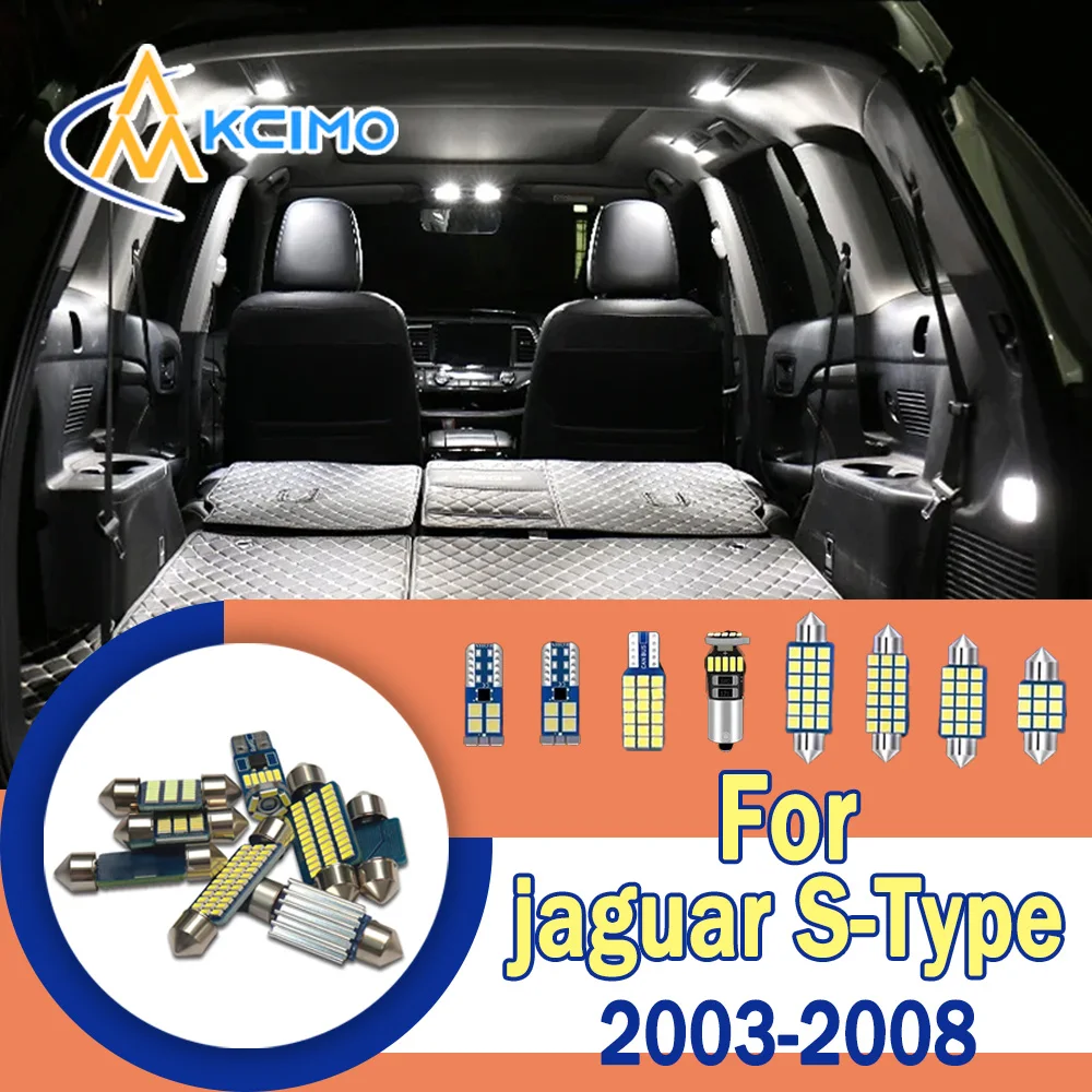 

Super Bright CANBUS Error-Free LED Interior Light Kit For jaguar S-Type X202 X204 X206 2003-2008 Flicker-Free Auto Bulbs Set