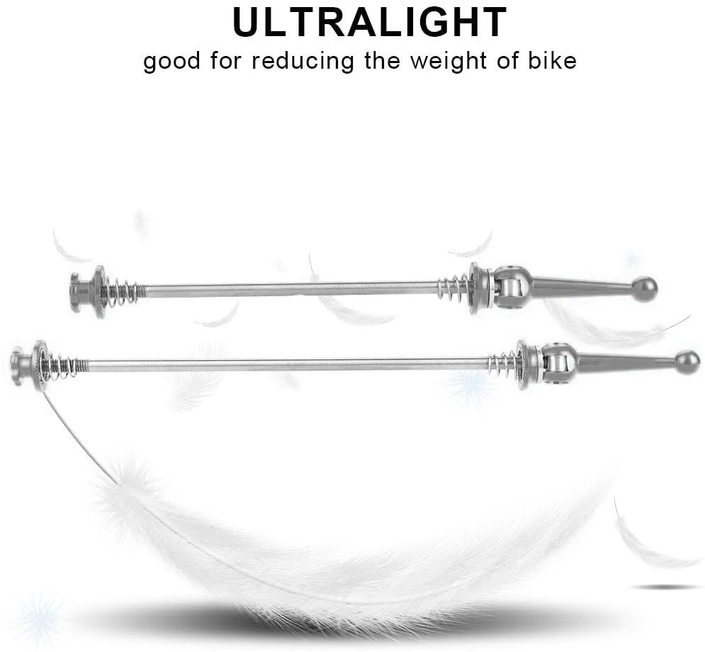 

Велосипедные шампуры, 1 пара сверхлегких титановых быстросъемных шампуров Bic, новые поступления ike, серебро