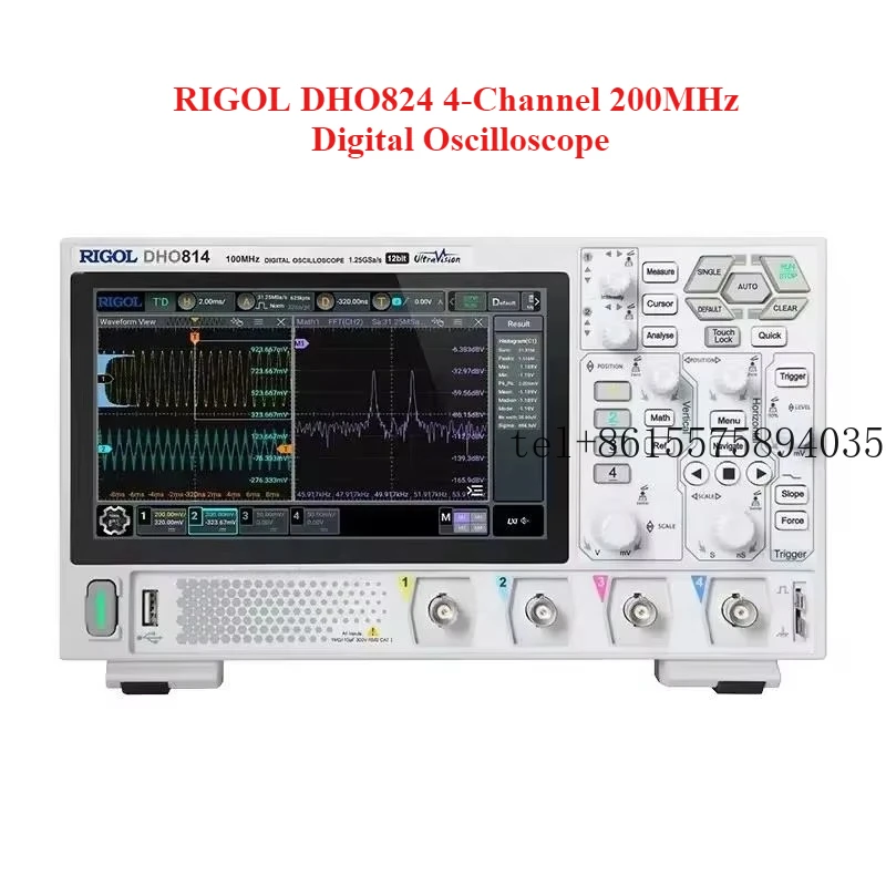

Новый оригинальный цифровой осциллограф RIGOL DHO824, 4 канала, 200 МГц, 12 бит, 1.25 ГВыб/с, глубина памяти 25 Мточек