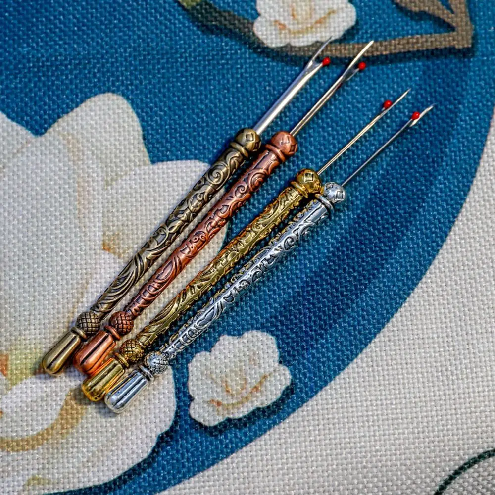 Vintage Stainless Steel Handle Craft Thread Cutter Seam Ripper Stitch Unpicker Cross-Stitch Sewing Thread Remover Needlework