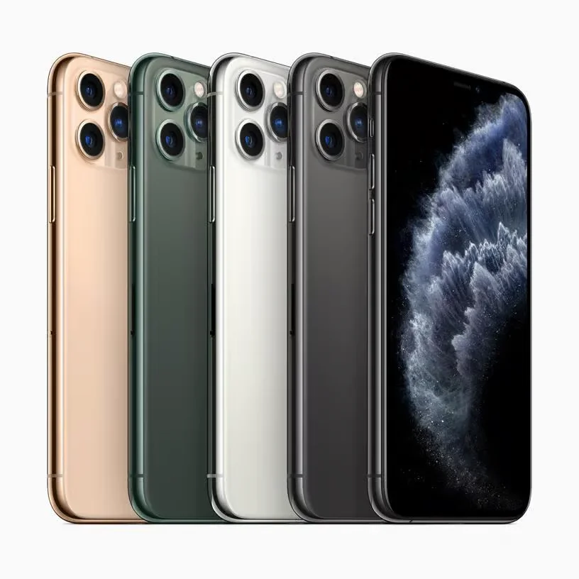 Original Apple iPhone 11Pro 64/256 GB ROM 5.8" Super Retina OLED A13 IOS iPhone 11 Pro Face ID Genuine Unlocked 4G LTE Cellphone