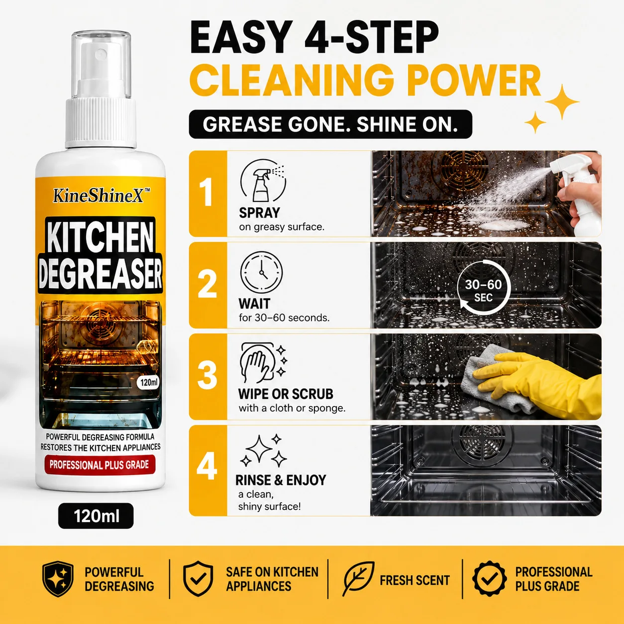 Mutfak yağ çözücü temizleyici  - Commercial Kitchen Grease Cleaner incelemesi ve fiyatı