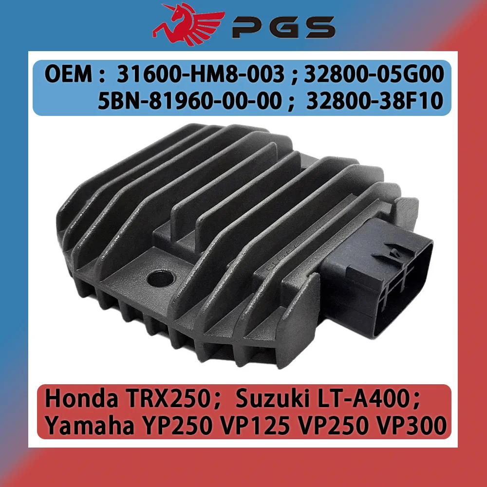 

PGS Voltage Regulator Rectifier For Yamaha RHINO 660 YXR YFM660 Grizzly Wolverine Kodiak 350 Raptor 5GT-81960-00-00 SH650D-11