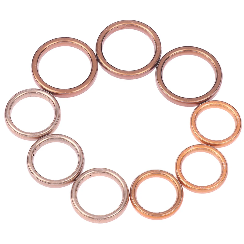 10PCS/set Muffler Exhaust Gasket For Motorcycle GY6 70cc 100cc 110cc 125cc 150cc Scooter Bike ATV Moped Motorcycle Accessories