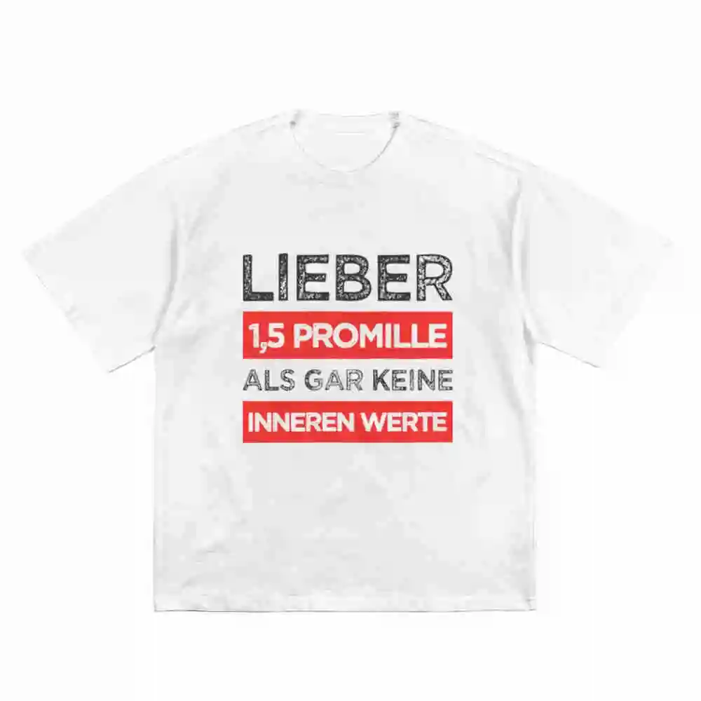 Rather 15 Per Mille Than No Inner Values Malle District League Heroes Short Sleeve Tee 100% Cotton T-Shirt