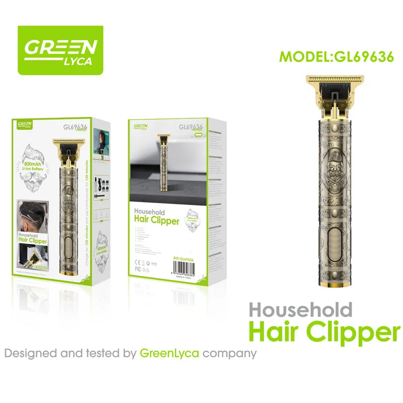 GREENLYCA Professional Men's Hair Clipper Bluetooth Wireless Zero Gap Hair Trimmer Rechargeable