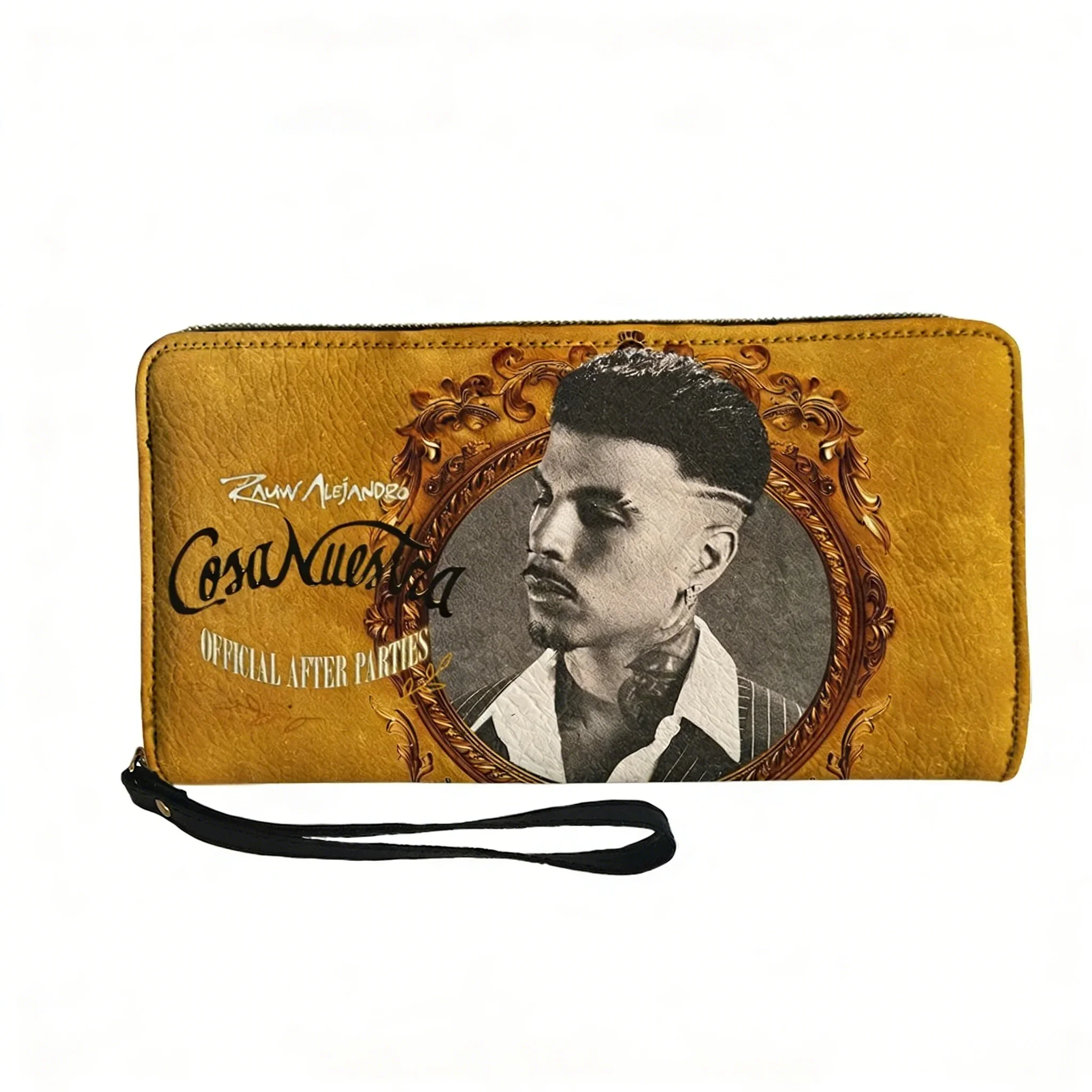 Singer Rauw Alejandro Cosa Nuestra Custom Wallet Purse Mens Womens Zipper Long Wallets Double Print  Portable Wallet Gift Bag