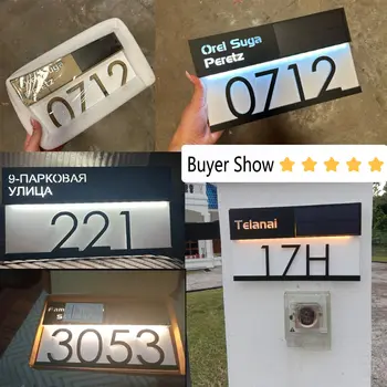 6 best sales Backlit house number - №3