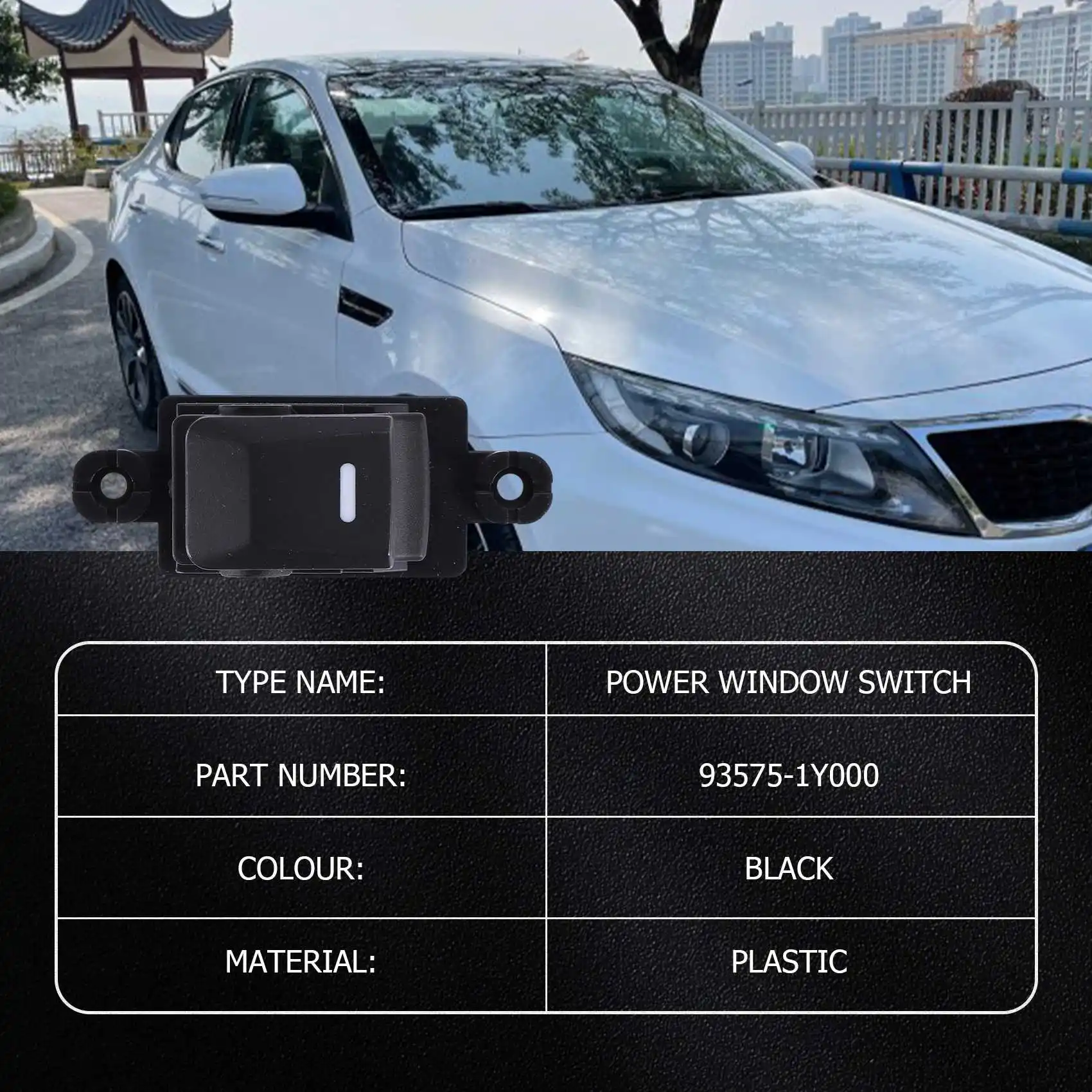 

Electric Power Window Control Switch Button for Kia Picanto Morning 2011-2016 93575-1Y000—L49A