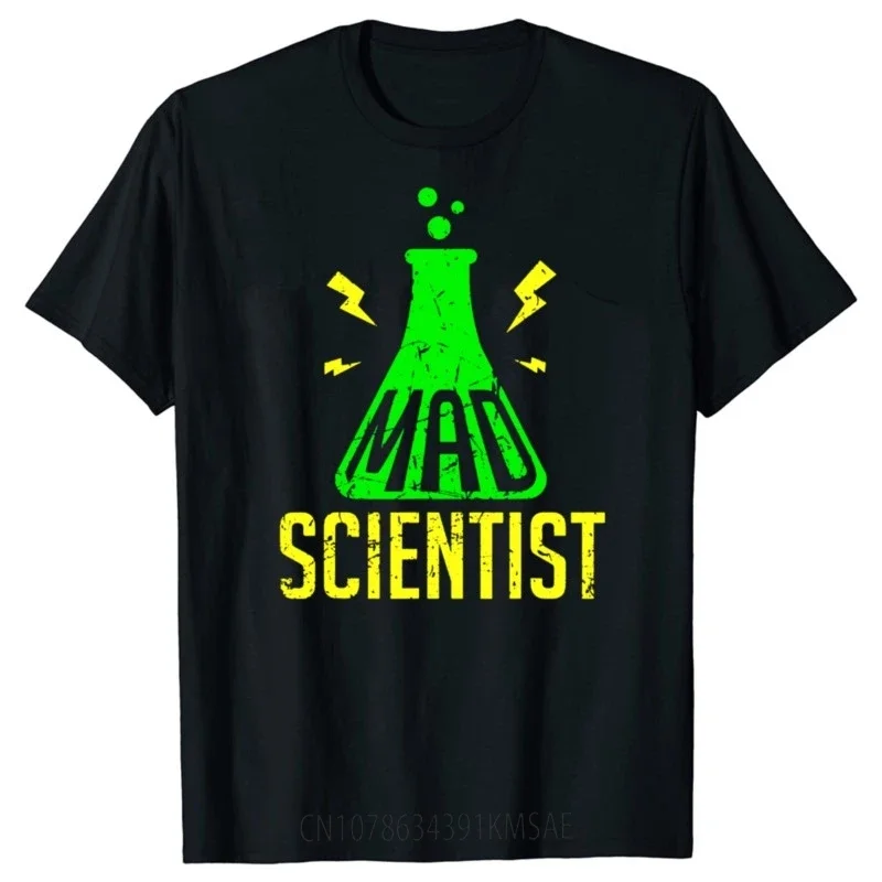 Funny Mad Scientist T Shirt Science Graphic Cotton Streetwear Short Sleeve Birthday Gifts Summer Style T-shirt Mens Clothing