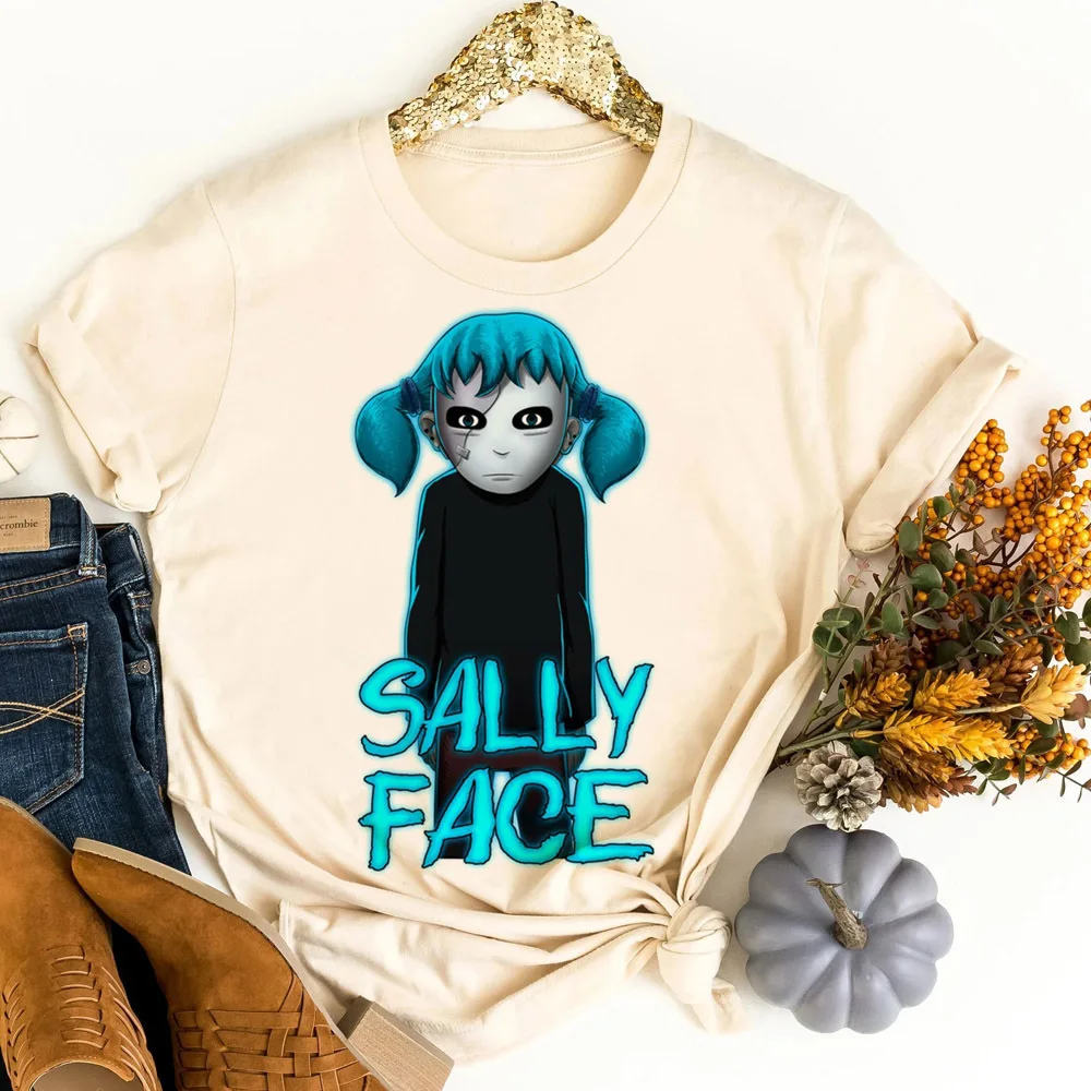Sally Face tshirt women cutecore emo meme y2k jojifuku t shirt japanese 2000s streetwear cutecore