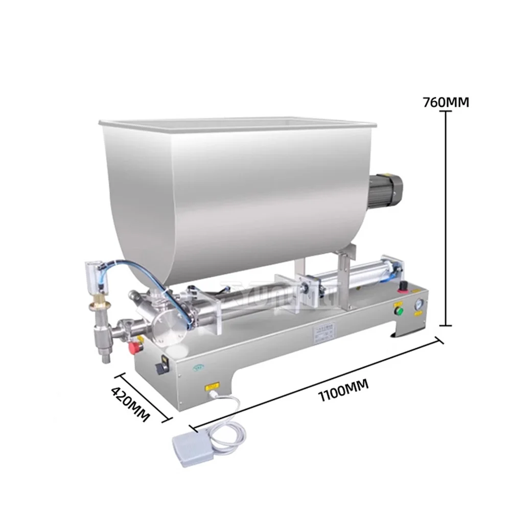 

Horizontal Paste Filling Machine 500ml Honey Sauce Filling Machine Machinery Slurry Mixing Equipment