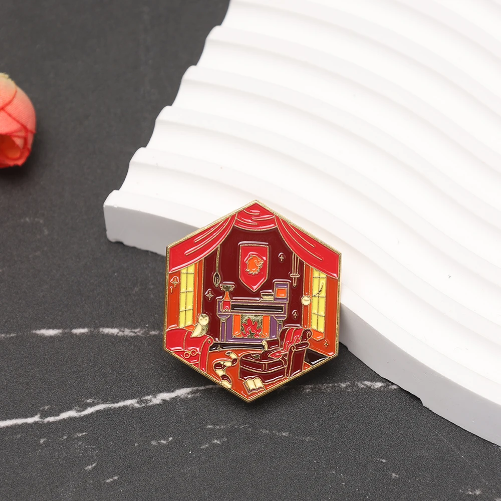 Filme temático pinos broche criativo matical sala da escola geométrica esmalte emblema crachá lapela pino jóias cosplay acessório prop presente