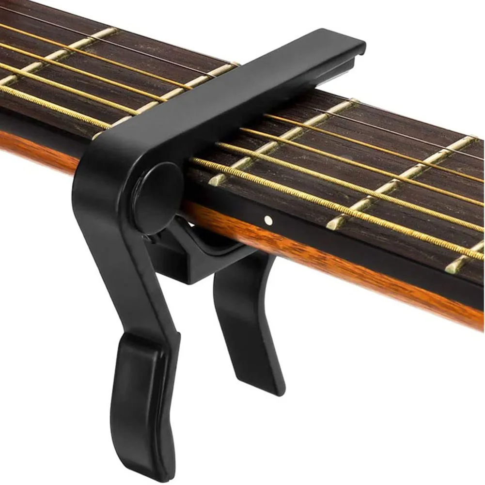 Guitar Capo,Capo for 6-String Acoustic and Electric Guitars Ukulele Mandolin Aluminum Alloy Quick Change Clamp Key Accessories