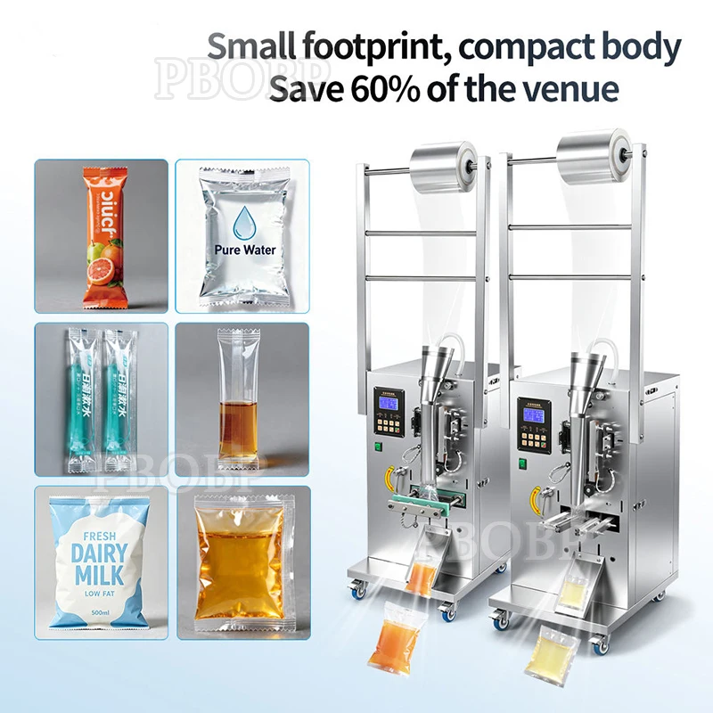 Fully Automatic Commercial CNC Electric Quantitative Filling Machine Small Plastic for Bagged Soy Milk Paper Wrapping Motor