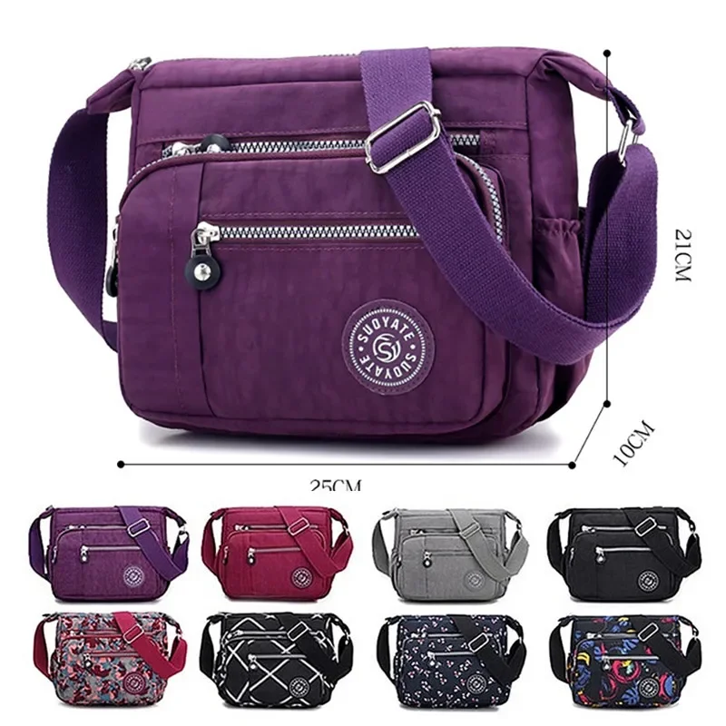 2023 Women Canvas Messenger Bag Waterproof Cloth Bag Good Quality Diagonal  Multifunctional Outdoor Crossbody Bag Shoulder Bag