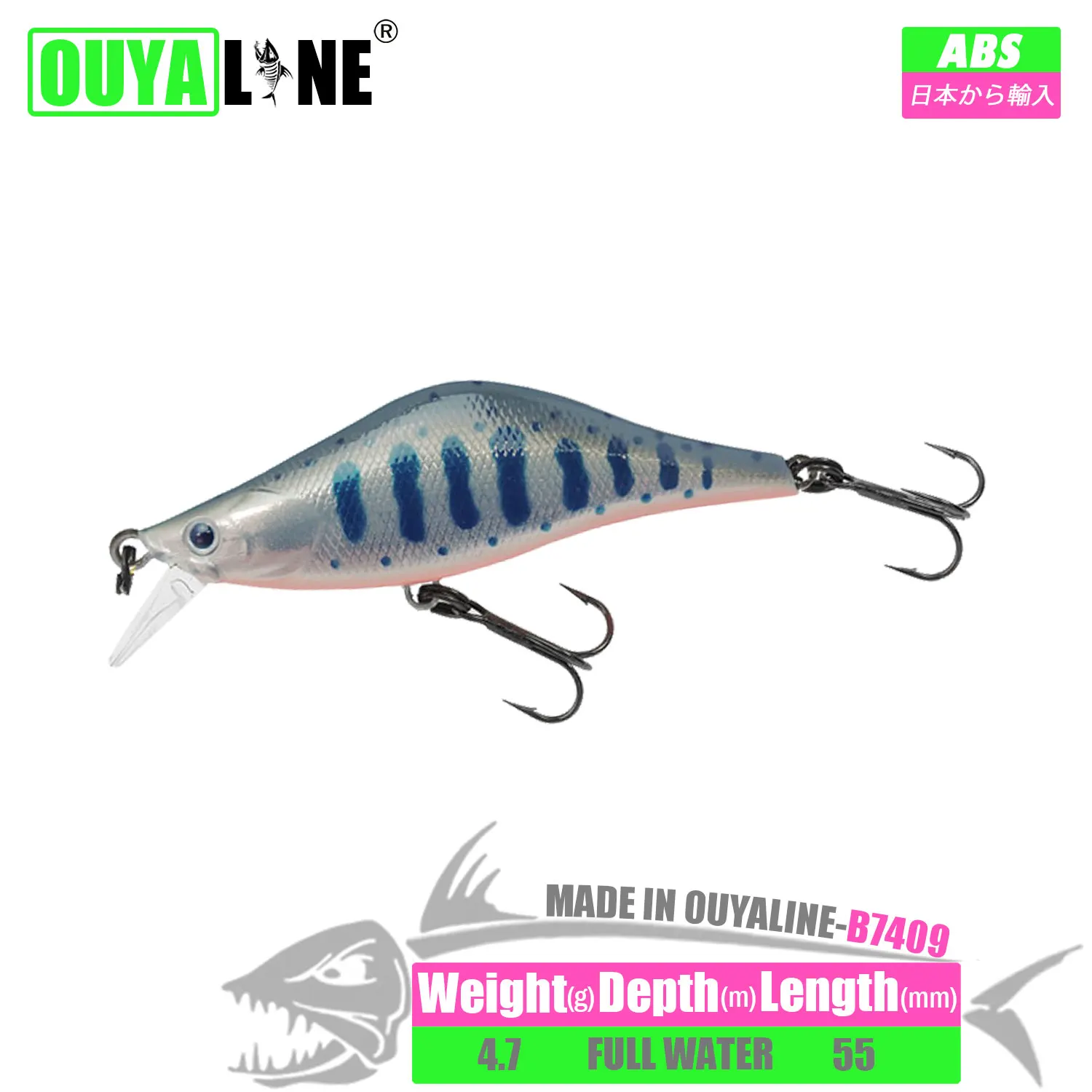 

New Fishing Lure Sinking Mini Minnow 4.7g 55mm Isca Artificial Wobblers Hard Bait Trolling Articulos Peche For Perch Fish Tackle